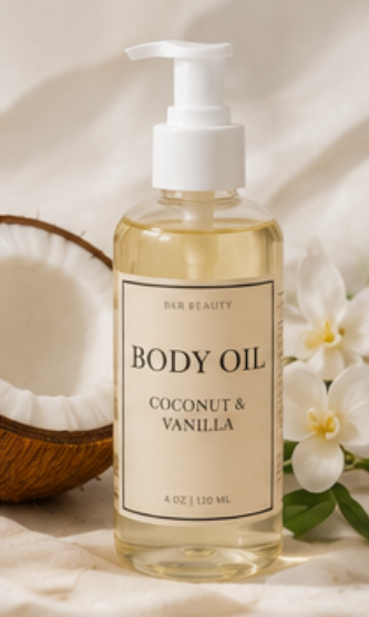Hydrating Body Oil – Coconut & Vanilla